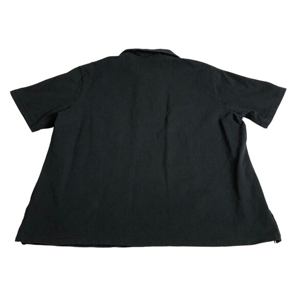 VTG Passion-I Top Womens L Black Hot Air Balloon Embroidered Bling 1/4 Zip Y2K - Picture 10 of 13